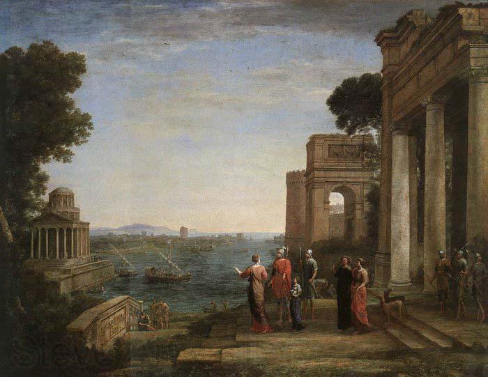 Claude Lorrain Aeneas-s Farewell to Dido in Carthago France oil painting art